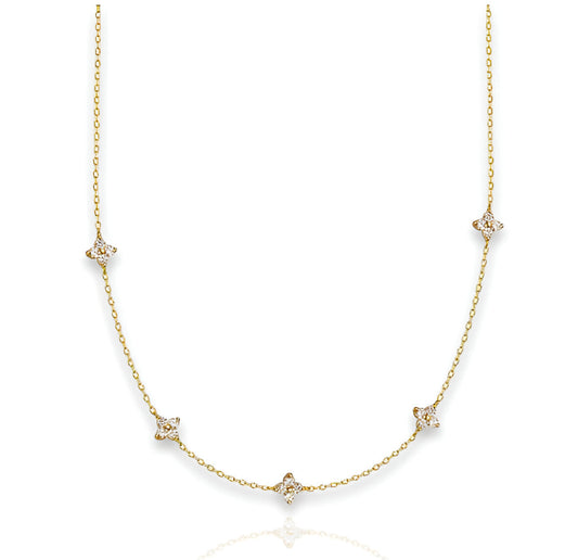 Gold Nova Necklace | 925 Sterling Silver